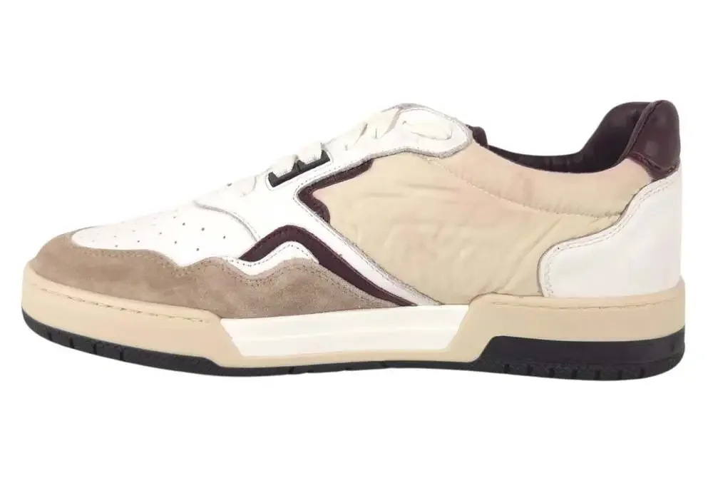 Rhude Rhecess Distressed Leather Sneakers US 10 EU 43 Mens Beige $650